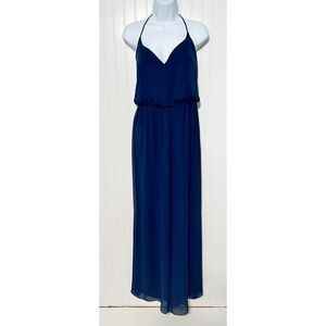 Hayley Paige Occasions‎ Women's V-Neckline Style 5170 Jumpsuit Blue Size 10